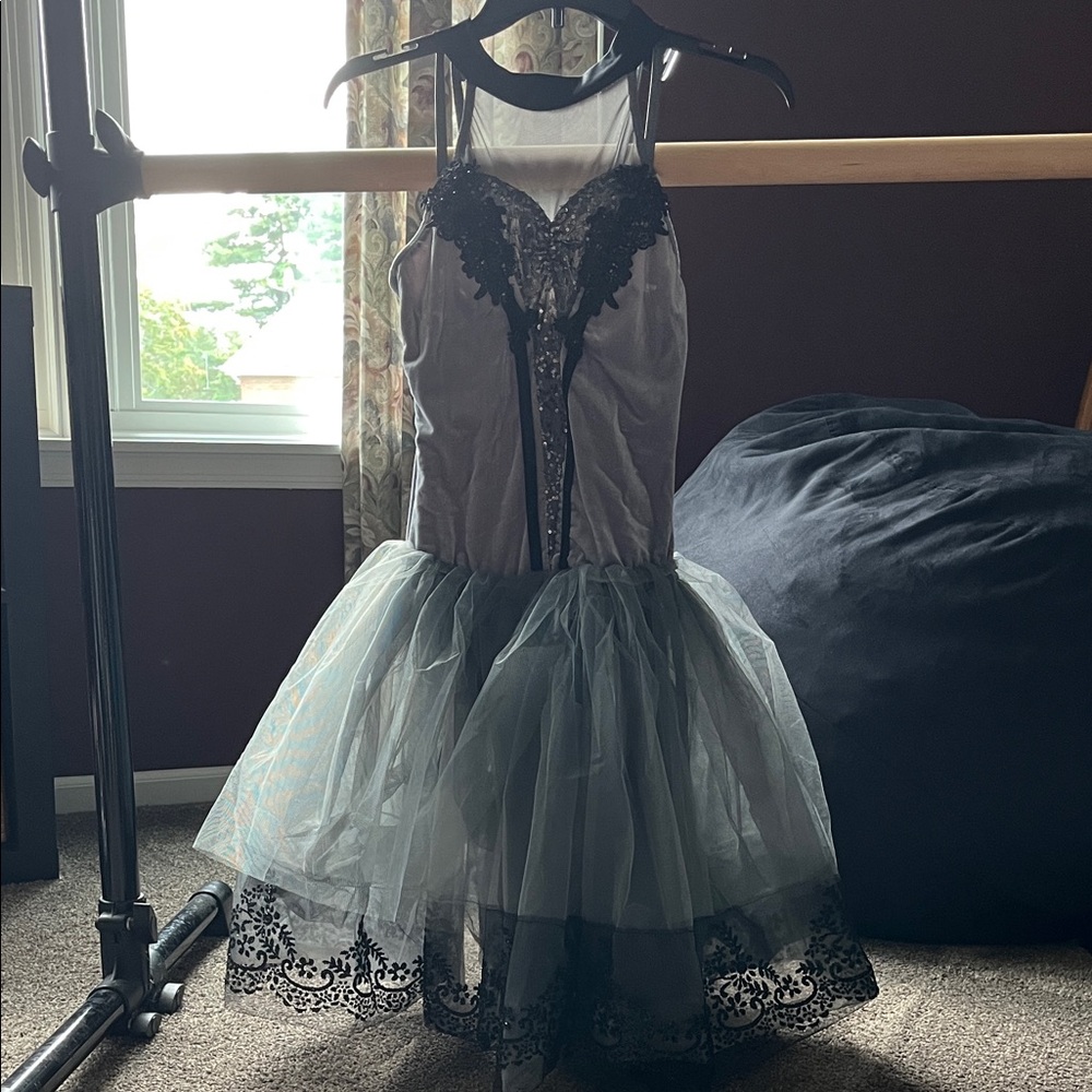 Weissman Black and Gray Kids Dance Costume